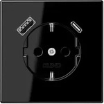 Jung LS1520-15CASW Schutzkontakt-Steckdose 16 A 250 V ~, mit USB-Ladeger&auml;t 1 x Typ A