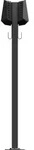 Easee 90323 BasePR 80x80 2-Way Stele zum Anbringen von 2 Easee Boxen, schwarz