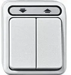 Merten MEG3755-8019 Rollladentaster, 1-polig, AQUASTAR, polarwei&szlig;