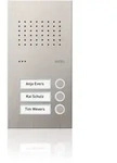 Ritto RGE1810325 Acero Pur Edelstahl-T&uuml;rstation f&uuml;r 3 WE, Unterputz
