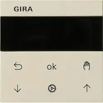 Gira 536601 S3000 Jalousie- und Schaltuhr Display, System 55, cremewei&szlig; gl&auml;nzend