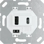 Jung USB15CAWW USB-Ladeger&auml;t, 1 x Typ A + 1 x Typ C, alpinwei&szlig;