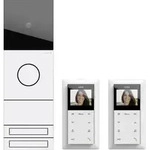 Gira 2417902 Zweifamilienhaus-Paket Video, System 106, Verkehrswei&szlig; (lackiert)
