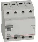 Legrand 402075 RX3 Fehlerstromschutzschalter 40A, 4-polig, 30mA, Typ A, 400VAC, 4TE