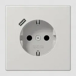 Jung LS1520-18CLG Schutzkontakt-Steckdose 16 A, mit USB-Ladeger&auml;t 1 x Typ C,