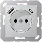 Jung A1520-15CAAL Schutzkontakt-Steckdose, mit USB-Ladeger&auml;t, 1 x Typ A + 1 x Typ C,