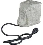 Heitronic 35114 Energieverteiler Stein, 4-fach, IP44, mit 1,5 m Anschlusskabel, grau
