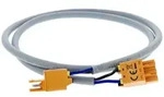 Dehn 909499 Anschlussleitung, 2polig, L 750mm 1mm2 Farbe blau und schwarz incl.