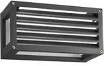 Heitronic 500614 Wandleuchte Sevilla, f&uuml;r E27 max. 6 W, IP 65, mit Abblend-Lamellen,