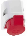 Walther Electric 116 MONDO Aufputzwandsteckdose, 16A, 5P, 6h, in lichtgrau