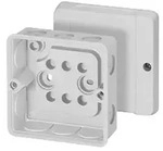 Hensel DE9320 Kabelabzweigkasten IP55 88x88x47 mm, ohne Klemmen, grau RAL 7035