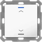 MDT BE-TAL5501.A1 KNX Taster Light 55 1-fach, RGBW, Reinwei&szlig; gl&auml;nzend, Jalousie