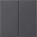 Gira 536228 S3000 Bedienaufsatz 2-fach, System 55, anthrazit