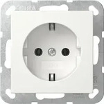 Gira 418827 Schutzkontakt-Steckdose, System 55, reinwei&szlig; seidenmatt