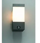 Heitronic 37381 LED Wandleuchte MADELEINE mit Bewegungsmelder, anthrazit, f&uuml;r E27