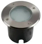 Heitronic 500148 LED Bodeneinbaustrahler MESSINA 9 W, 3000 K, IP67, 90&deg;, silber