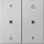 Gira 536726 S3000 Jalousie- und Schaltuhr BT Pfeile, System 55, Farbe alu