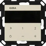 Gira 232001 Unterputz-Radio IP, System 55, cremewei&szlig; gl&auml;nzend