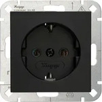 Kopp 949350008 HK07 - Schutzkontakt-Steckdose, Farbe: schwarz matt
