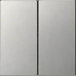 Gira 5362600 S3000 Bedienaufsatz 2-fach, System 55, Edelstahl