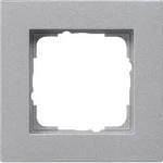 Gira 0211255 Abdeckrahmen 1-fach f&uuml;r flachen Einbau, Gira E2, Farbe alu