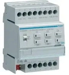 Hager TXM646R Heizungsaktor 6fach KNX easy, mit Regler f&uuml;r 24/230V Stellantriebe,