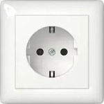 Gira 444003 Schutzkontakt-Steckdose mit Vollplatte f&uuml;r Einzelmontage , Standard 55,