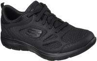 Sneaker SKECHERS "SUMMITS-SUITED", Damen, Gr. 35, schwarz, Leder, Textil, Schuhe