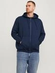Jack & Jones PlusSize Kapuzensweatjacke "JJEBRADLEY mit Kapuze und weichem