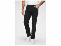 Straight-Jeans WRANGLER "Authentic Straight" Gr. 32, Länge 30, schwarz (black,