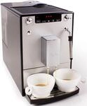 Melitta Kaffeevollautomat "Solo & Milk E953-202, silber/schwarz" Caf&eacute; cr&egrave;me &