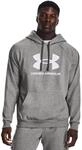 Kapuzensweatshirt UNDER ARMOUR "UA Rival Fleece Logo Hoodie", Herren, Gr. S, grau