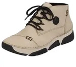 Schn&uuml;rboots RIEKER, Damen, Gr. 39, beige, Lederimitat, Schuhe Schn&uuml;rboots, mit