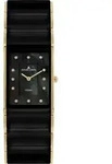 Keramikuhr JACQUES LEMANS "Dublin", schwarz (schwarz, goldfarben, schwarz),