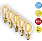 N&Auml;VE LED-Leuchtmittel "Dilly", Energieeffizienz: G (A-G), gelb (amber), L:7,8cm