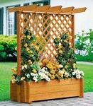 promadino Spalier Pergola mit Pflanzkasten, BxTxH: 102x65x140 cm