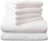 Dyckhoff Handtuch Set "Brillant" Set 6 Stk. Walkfrottee mit Streifenbord&uuml;re;4