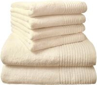 Dyckhoff Handtuch Set "Brillant" Set 6 Stk. Walkfrottee mit Streifenbord&uuml;re;4