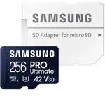 SAMSUNG Speicherkarte "Pro Ultimate", blau (blau 2), 256 GB, Speicherkarten