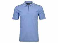 Poloshirt RAGMAN Gr. 6XL, blau (blau, 718) Herren Shirts Kurzarm