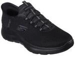 Slip-On Sneaker SKECHERS "SUMMITS-HIGH RANGE", Herren, Gr. 41, schwarz, Textil,