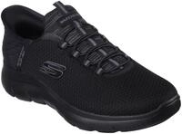 Slip-On Sneaker SKECHERS "SUMMITS-HIGH RANGE", Herren, Gr. 41, schwarz, Textil,