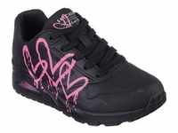 Sneaker SKECHERS "UNO DRIPPING IN LOVE" Gr. 36, schwarz (schwarz, kombiniert)...