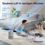 Luftreiniger LEVOIT "Core 300S Pro Smart Air Purifier", grau, B:22cm H:36cm T:22cm,