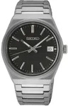 Quarzuhr SEIKO, silber (silberfarben, schwarz), Armbanduhren, Damen, Quarzuhr,