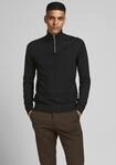 Jack & Jones Strickpullover "EMIL KNIT HALF ZIP" mit kurzem Rei&szlig;verschluss im