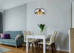 GLOBO LIGHTING Pendelleuchte "KALLA", silber (verchromt), &Oslash; 44cm, 1 Stk., Leuchten,