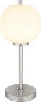 GLOBO LIGHTING Tischleuchte "BLACKY I", silber (nickel matt), &Oslash; 18,5cm H: 45cm, 1