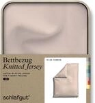 Schlafgut Bettbezug "Premium Bettbezug Knitted Jersey (1 St)" Ton-in-Ton