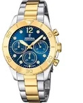 Chronograph FESTINA "Boyfriend Collection", silber (silberfarben, goldfarben, blau),